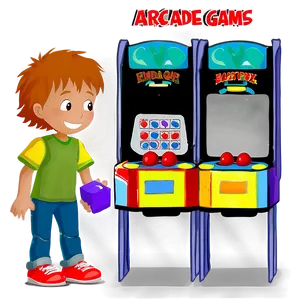 Kids Playing Arcade Games Png Dtt80 PNG image