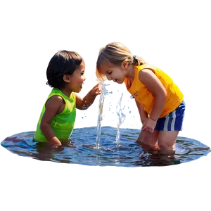 Kids Playing In Water PNG 62