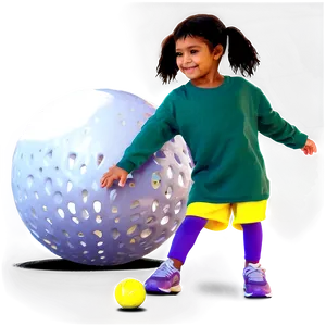 Kids Playing With Ball Png 06132024 PNG image