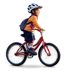 Kids Riding Bikes PNG 05242024