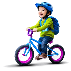 Kids Riding Bikes PNG Ahk74