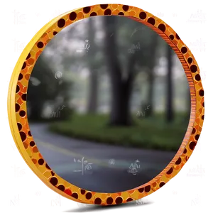 Kids Room Circle Mirror PNG 06292024