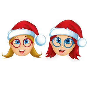 Kids Santa Hat Cartoon PNG Pec PNG