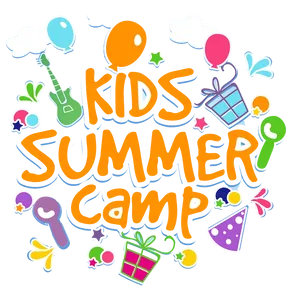 Kids Summer Camp Colorful Illustration
