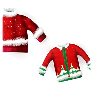 Kids Ugly Christmas Sweater PNG 06122024