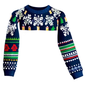 Kids Ugly Christmas Sweater Png Qjs PNG image