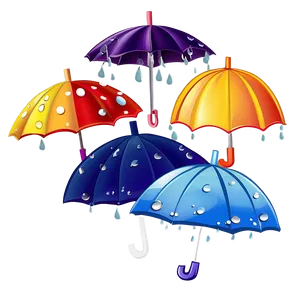 Kids Umbrella Cartoon PNG 23