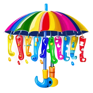 Kids Umbrella Cartoon PNG Bbi9