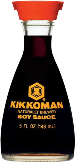 Kikkoman Soy Sauce Bottle PNG image