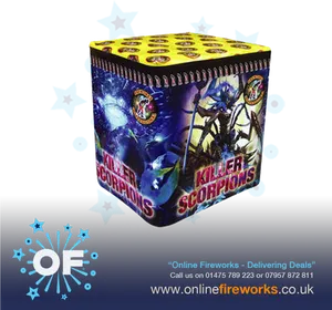 Killer Scorpions Firework Product PNG image