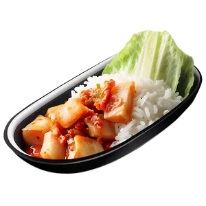 Kimchi With Rice Meal Png Wxu PNG image