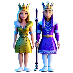 King And Queen Card Png Rrj PNG image