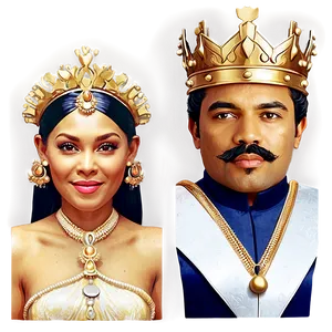 King And Queen Face Png 06252024 PNG image