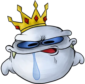 King Boo Cartoon Illustration PNG