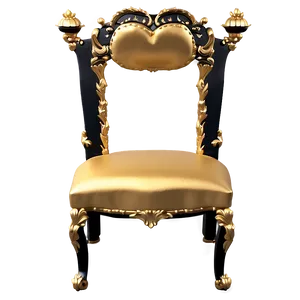 King Chair With Gold Trim Png 17 PNG image