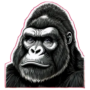 King Kong Black And White Png 05232024 PNG image