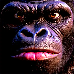 King Kong Face Closeup Png Lwi25 PNG image