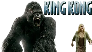 King Kong Movie Promotional Art PNG image