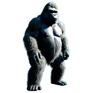 King Kong Simple Outline Png Art18 PNG image