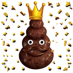 King Poop Emoji PNG 85 PNG