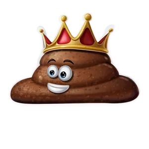 King Poop Emoji Png Lwi PNG image