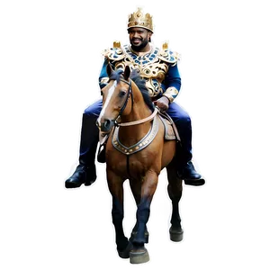 King Riding Horse PNG 05232024 PNG