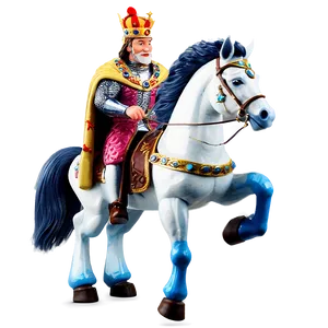 King Riding Horse PNG 1 PNG