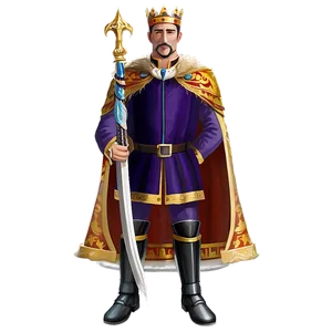King's Regal Portrait PNG Pxv PNG
