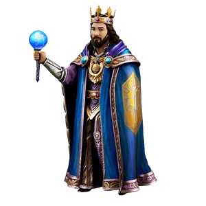 King With Orb And Scepter PNG 05232024 PNG