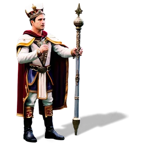 King With Orb And Scepter PNG Uwj9 PNG