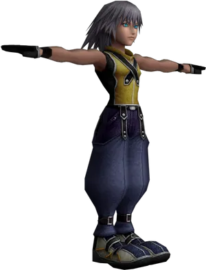 Kingdom Hearts Character Pose PNG image