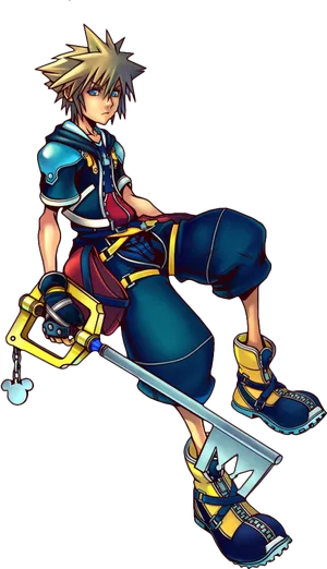 Kingdom Hearts Hero Sora PNG image