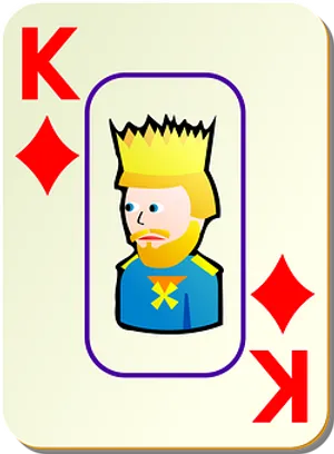 Kingof Diamonds Playing Card PNG image