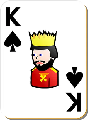 Kingof Spades Playing Card PNG image