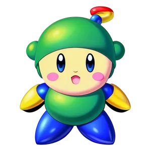 Kirby Blue Character Png Instant Download Link 70 PNG image
