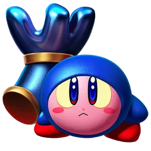 Kirby Blue Character Png Instant Download Link 81 PNG image