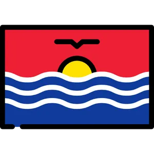 Kiribati Flag Graphic PNG image
