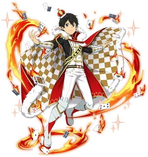 Kirito Magician Flames Cards PNG image