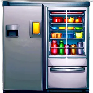 Kitchen Freezer Illustration Png 06212024 PNG image