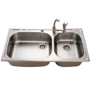 Kitchen Sink With Drainboard PNG 06122024