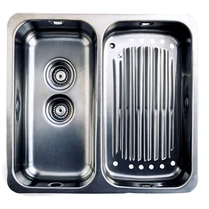 Kitchen Sink With Drainboard PNG 96