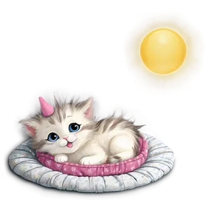 Kitten In Bed PNG 24 PNG