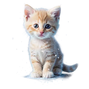 Kitten In The Snow PNG Mmg