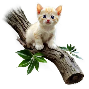Kitten On Tree PNG 18 PNG