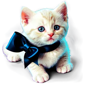 Kitten With Bow PNG Cdj89 PNG
