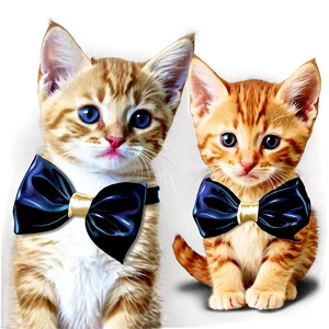 Kitten With Bow PNG Sqq PNG