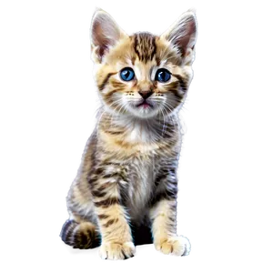 Kitten With Butterfly PNG 05232024