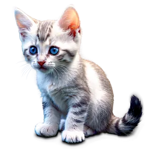 Kitten With Butterfly PNG Wvf