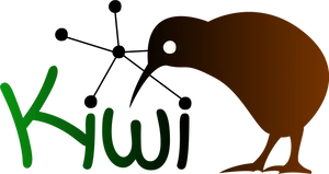 Kiwi Birdand Constellation Graphic PNG image