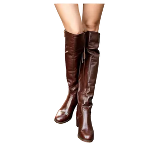 Knee High Boot Shoe PNG 05232024 PNG